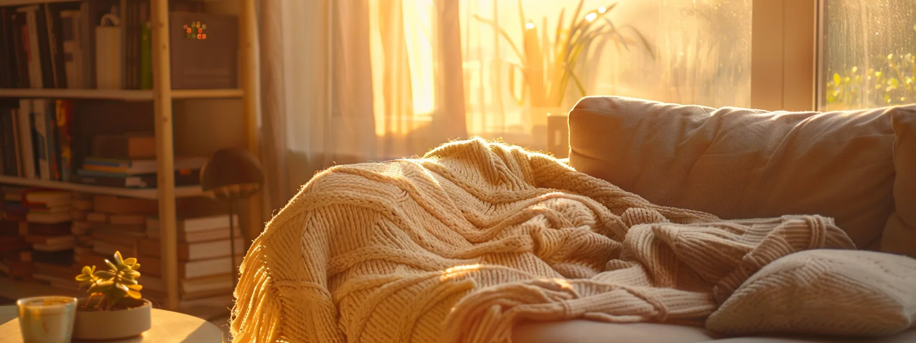 Serene therapy room with calming decor
