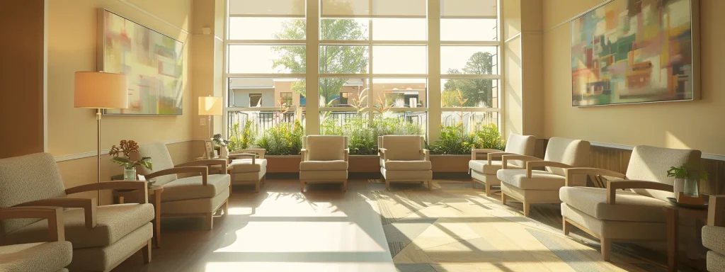 Serene sunlit therapy room
